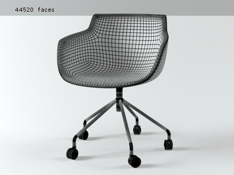 Flow armchair 5 legs 21