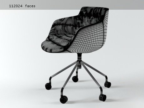 Flow armchair 5 legs 22