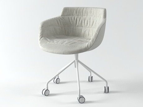 Flow armchair 5 legs 7