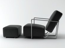 A.B.C armchair & ottoman