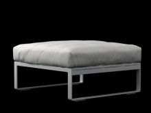 Flat pouf