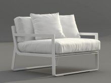 Flat armchair