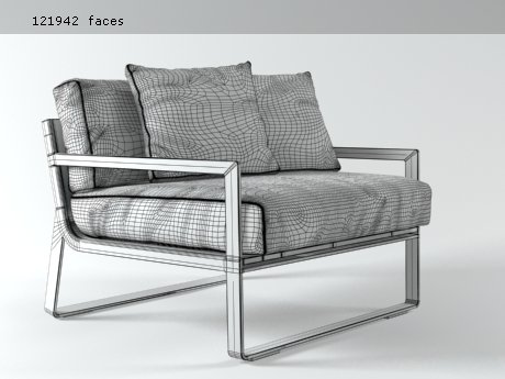 Flat armchair 15