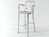 Navy Barstool With Arms 5