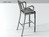 Navy Barstool With Arms 6