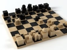 Bauhaus chess pieces