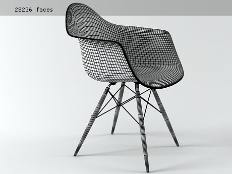 Eames Plastic Armchair DAW 4