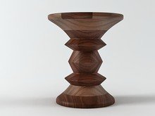 Eames Walnut  Stool 1