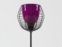 Cage floor lamp