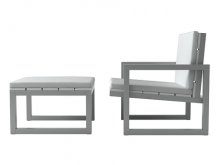 Saler armchair & pouf