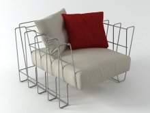 Hoop armchair