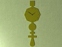 Codice Clock Lime Green