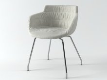 Flow armchair 4 legs
