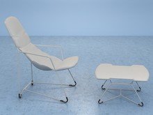 Plein Air Armchair 271 and Footstool 272