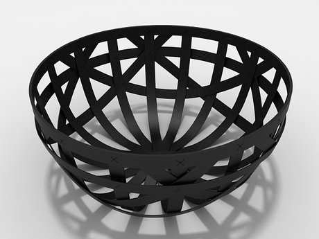 Strip leather baskets 11