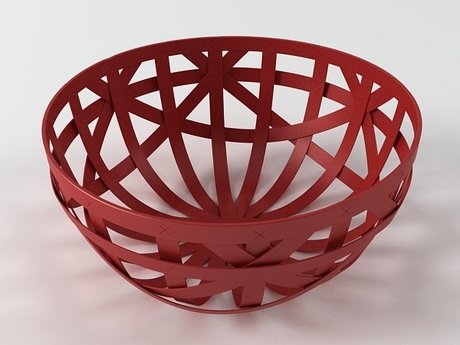 Strip leather baskets 9