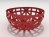 Strip leather baskets 14