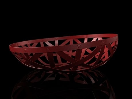 Strip leather baskets 18