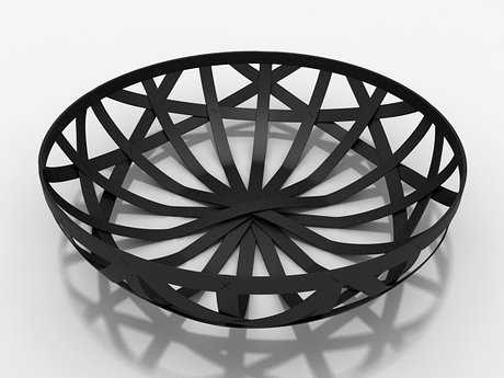 Strip leather baskets 6