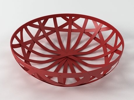 Strip leather baskets 5