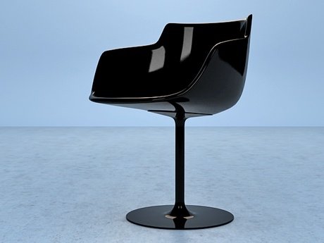 Flow armchair-central leg 26