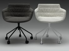 Flow armchair 5 legs