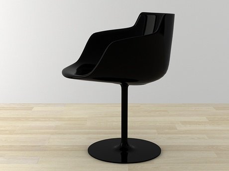 Flow armchair-central leg 24