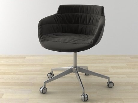 Flow armchair 5-star base 5