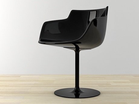 Flow armchair-central leg 25