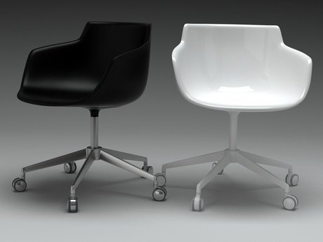 Flow armchair 5-star base 14