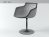 Flow armchair-central leg 28