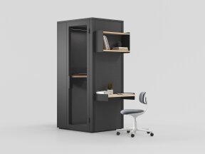 Talky S Phone Booth with Multiple Workspaces