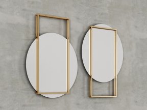 3D model Mirror Squares Rounded VR / AR / low-poly