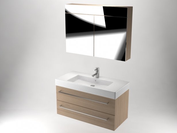 Bathroom Vanity Set 3d Model, Free Bathroom Vanity