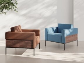 Linea Lounge with Metal Legs