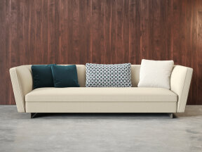 Contemporary Velvet 3-Seater Sofa