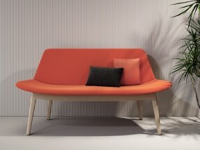 Shell Wood Frame Sofa