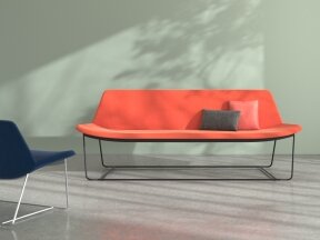 Shell Metal Frame Sofa