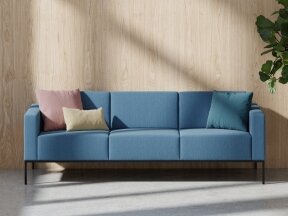 Linea Metal Base 3-Seater Sofa