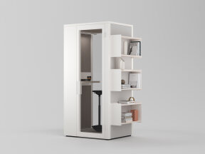 Talky S Phone Booth with Shelves