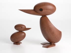 Wooden Duck and Duckling