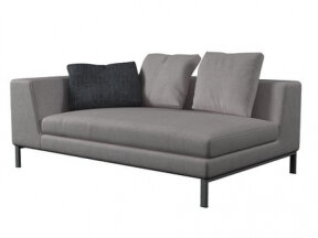 Contemporary 2-Seater Corner Sofa