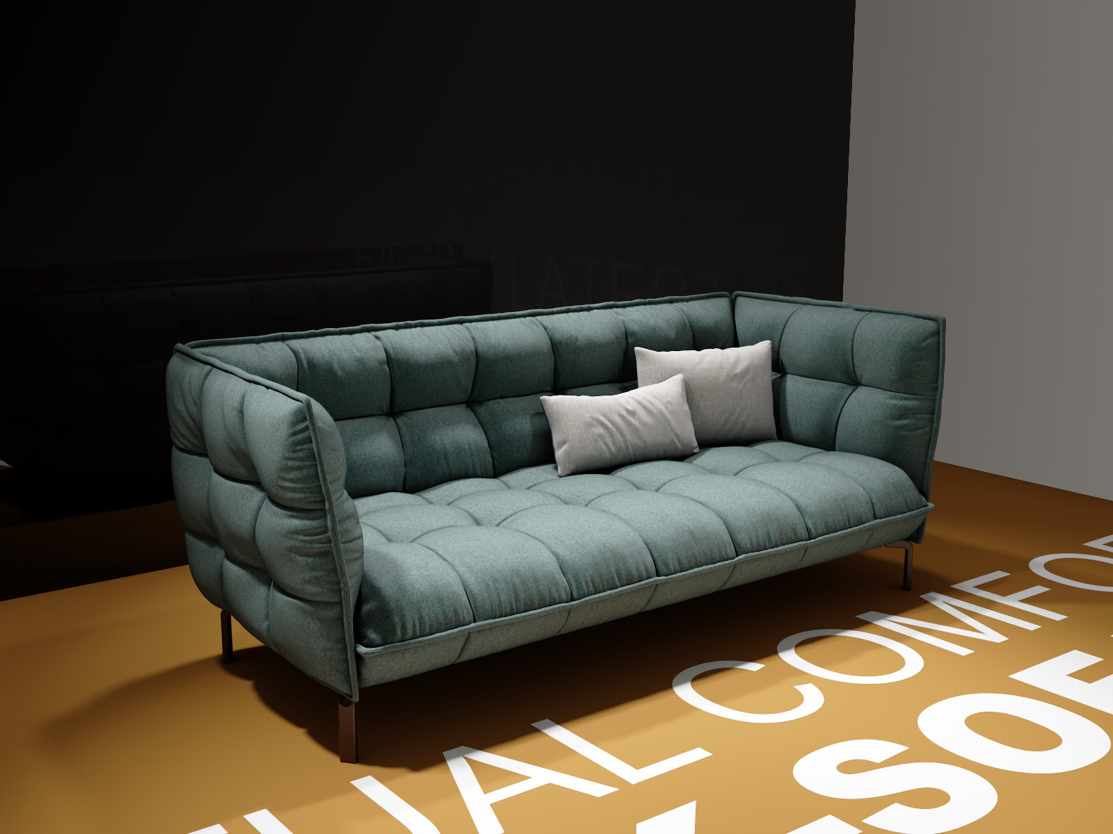 Husk Sofa HS225 3d Model | B&B Italia