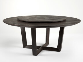 Dining Table with Lazy Susan D180