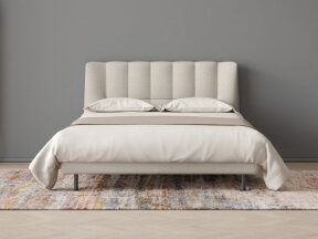 Evisa Bed with Camel Plaid