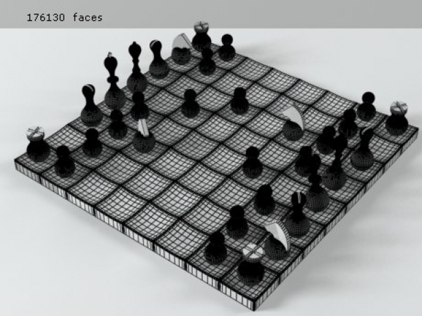 Wobble Chess Set 3d model | Umbra, USA