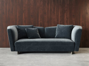 Contemporary Velvet 2-Seater Sofa