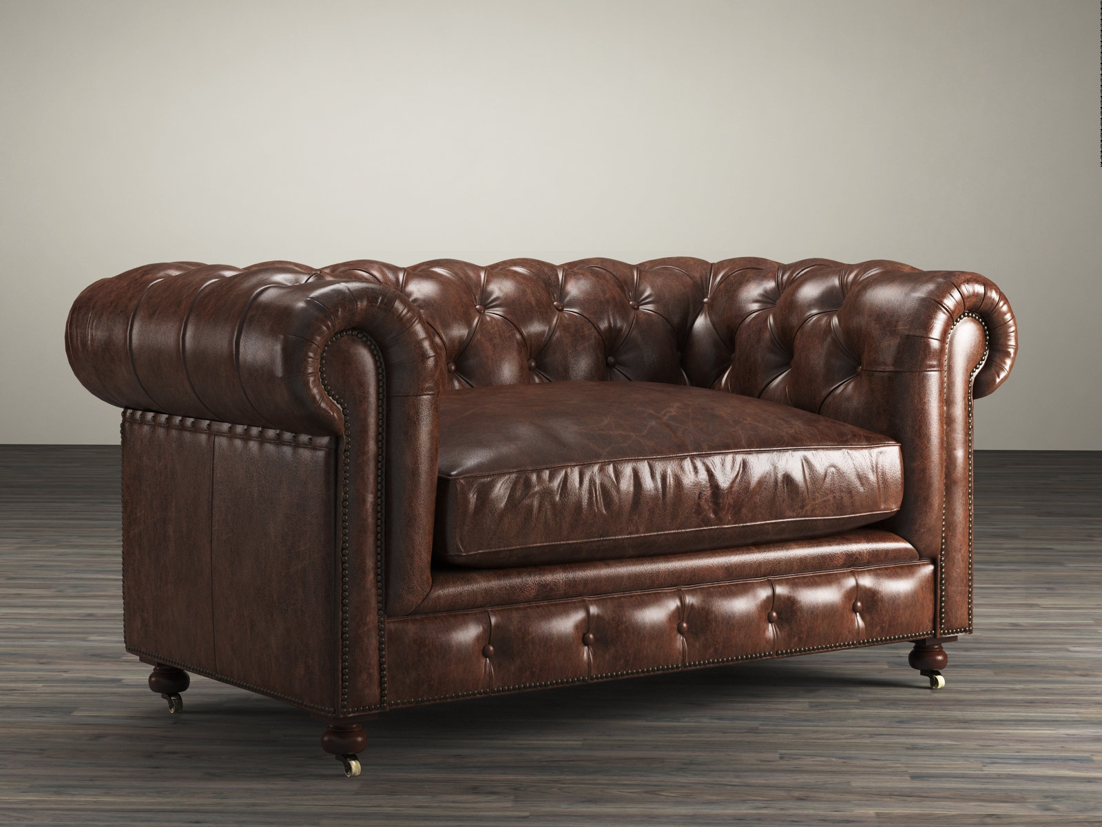 rh kensington leather sofa