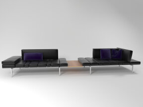 Modern Upholstered Leather Daybed