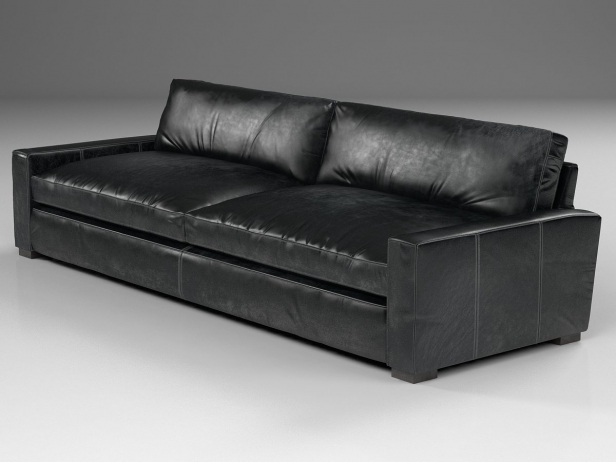 10 Maxwell Leather Sofa 3d Modell, Used Restoration Hardware Maxwell Sofa